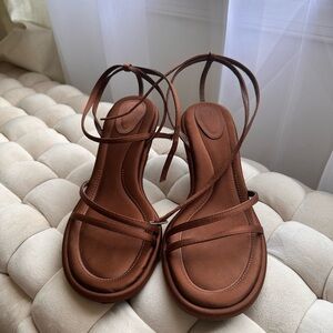 Zara Brown Strappy Sandals